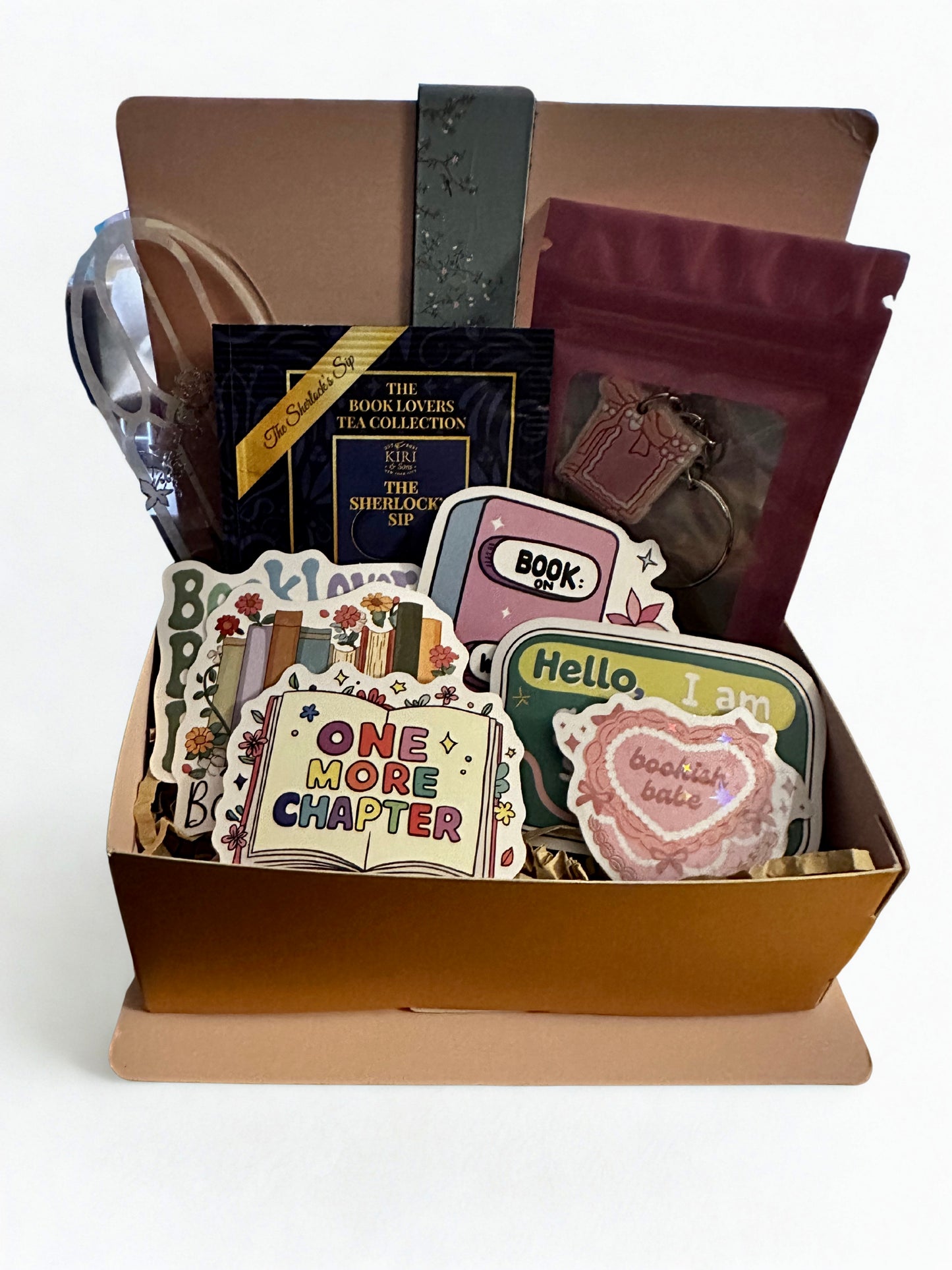 Book Lover Gift Box | Cozy Reading Bundle with Stickers, Tea & Accessories